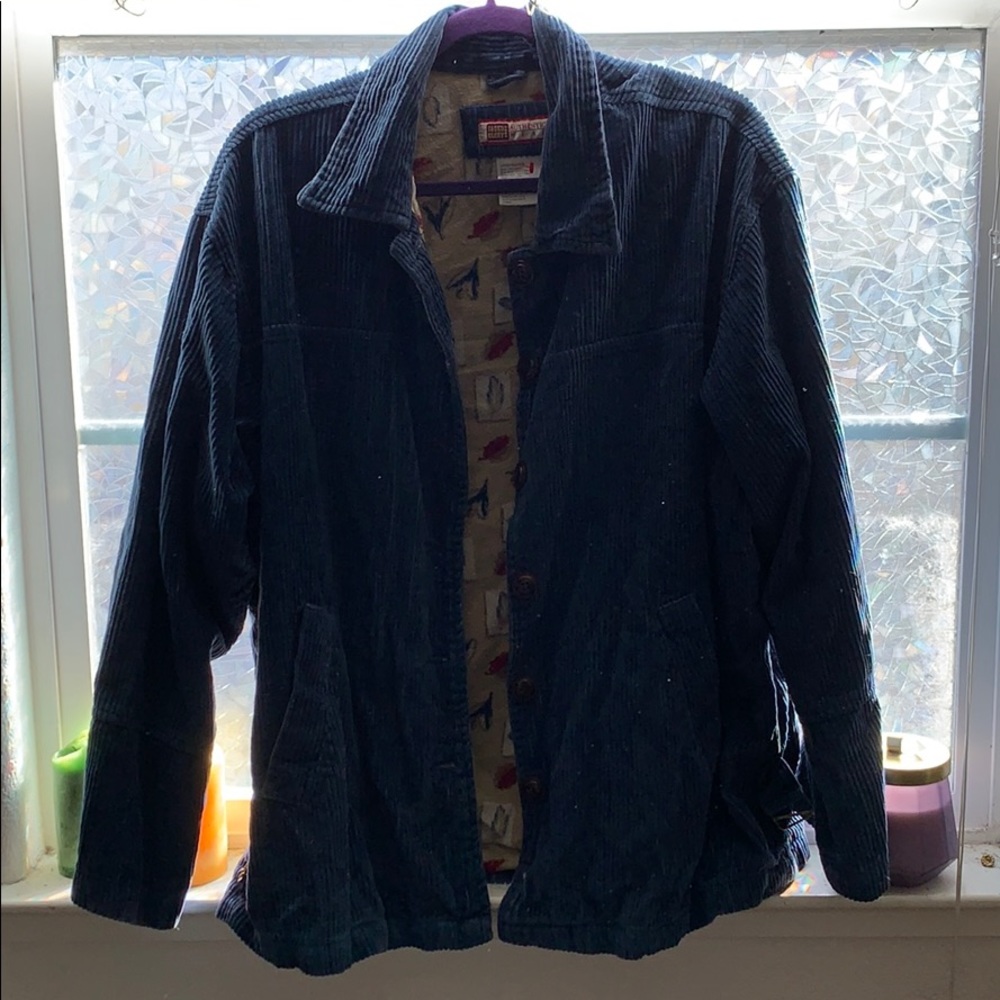 Blue Corduroy Coat